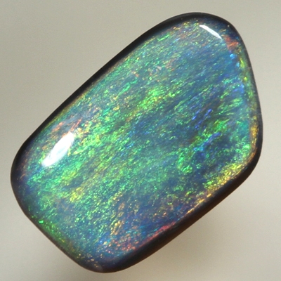 SOLID SEMI BLACK OPAL Bright red gold and orange gold